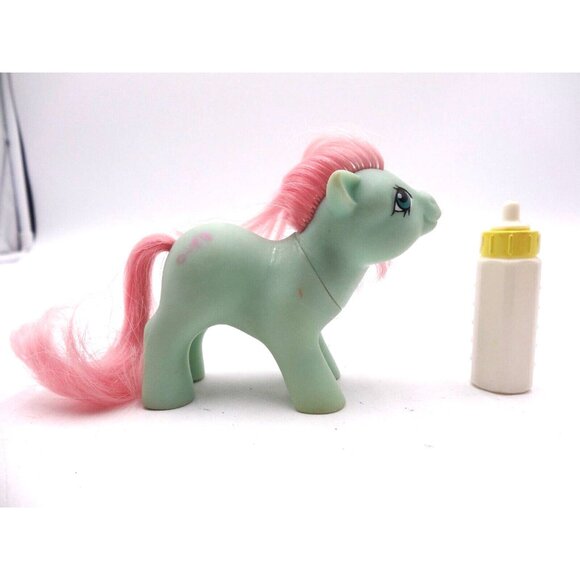 My Little Pony 1985 G1 Baby Cuddles Doll Vintage MLP With Bottle Hasbro - Picture 7 of 10